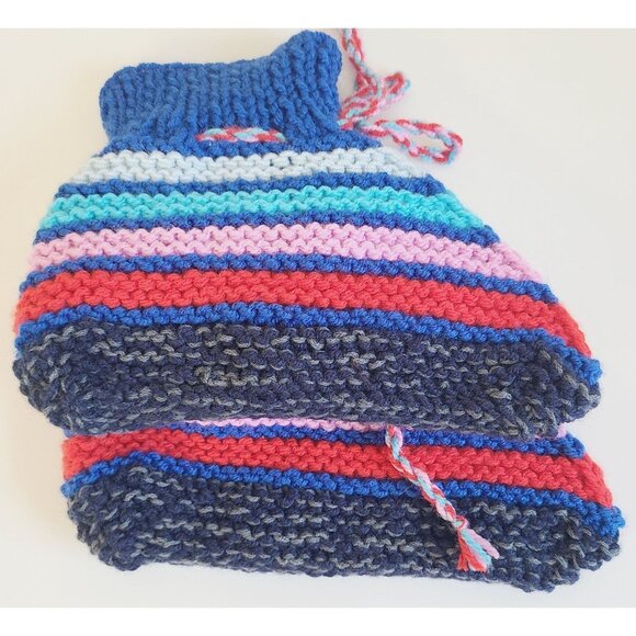 Knitted Multicolor Women's Booties Hand Made Multi Color Reading Socks - Picture 5 of 10